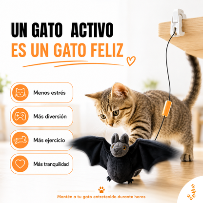 Murciélago Volador Interactivo para Gatos