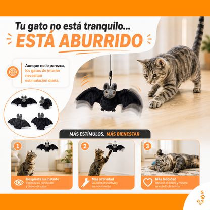 Murciélago Volador Interactivo para Gatos